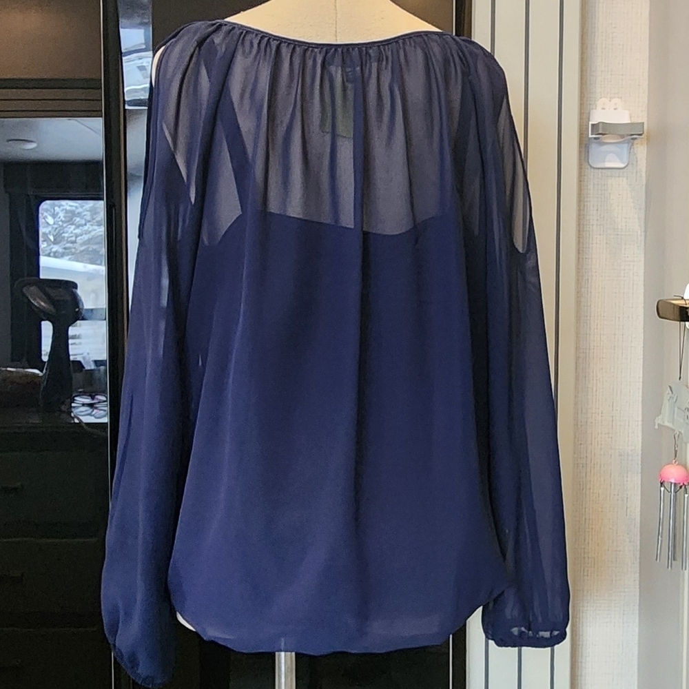 AB STUDIOS COLD SHOULDER BLOUSE - Picture 3 of 8